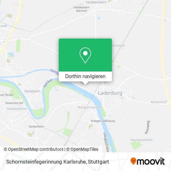 Schornsteinfegerinnung Karlsruhe Karte
