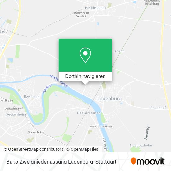 Bäko Zweigniederlassung Ladenburg Karte