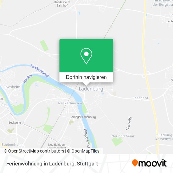 Ferienwohnung in Ladenburg Karte