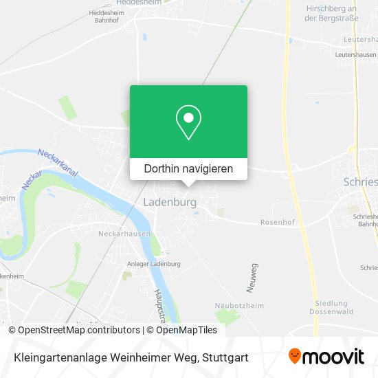 Kleingartenanlage Weinheimer Weg Karte