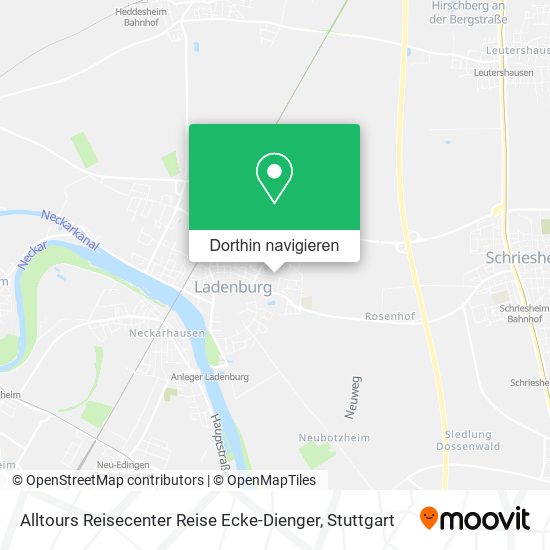 Alltours Reisecenter Reise Ecke-Dienger Karte