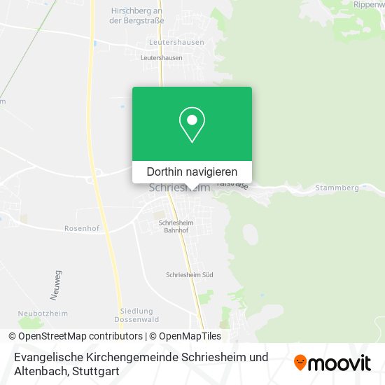 Evangelische Kirchengemeinde Schriesheim und Altenbach Karte