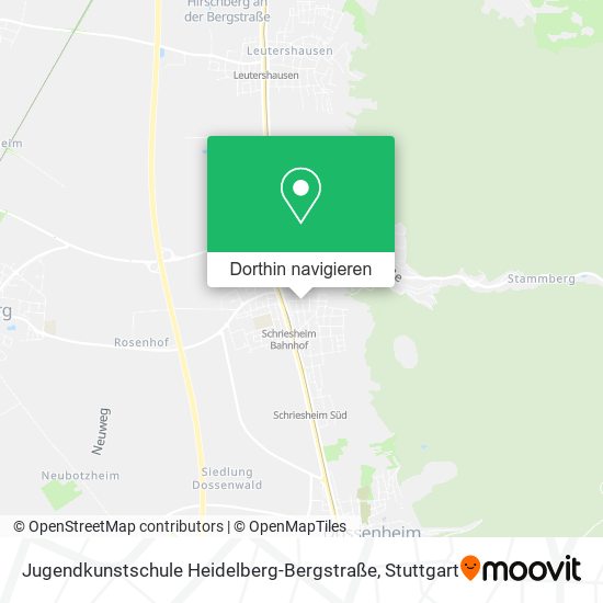 Jugendkunstschule Heidelberg-Bergstraße Karte