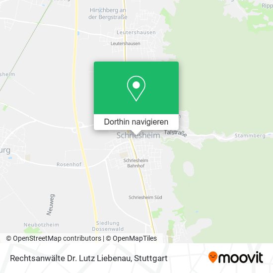 Rechtsanwälte Dr. Lutz Liebenau Karte