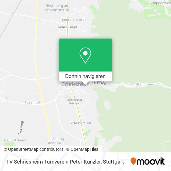 TV Schriesheim Turnverein Peter Kanzler Karte