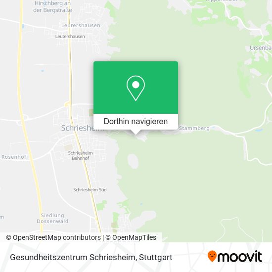 Gesundheitszentrum Schriesheim Karte