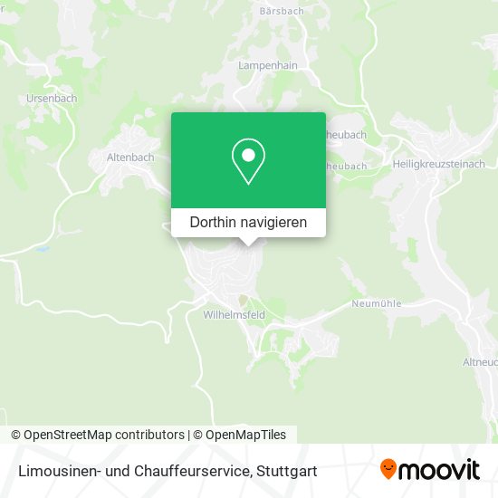 Limousinen- und Chauffeurservice Karte