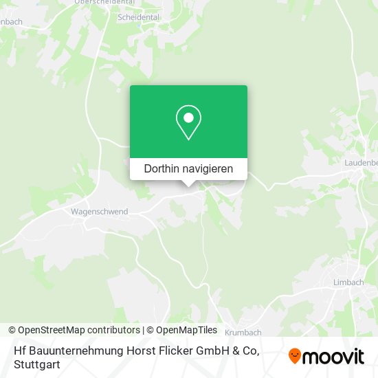 Hf Bauunternehmung Horst Flicker GmbH & Co Karte