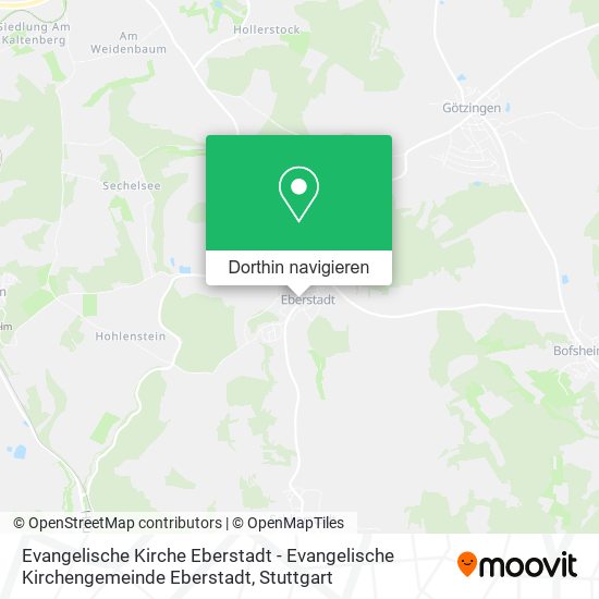 Evangelische Kirche Eberstadt - Evangelische Kirchengemeinde Eberstadt Karte