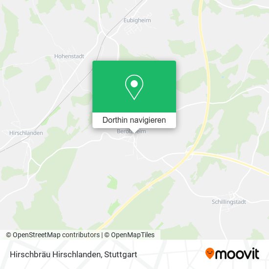 Hirschbräu Hirschlanden Karte