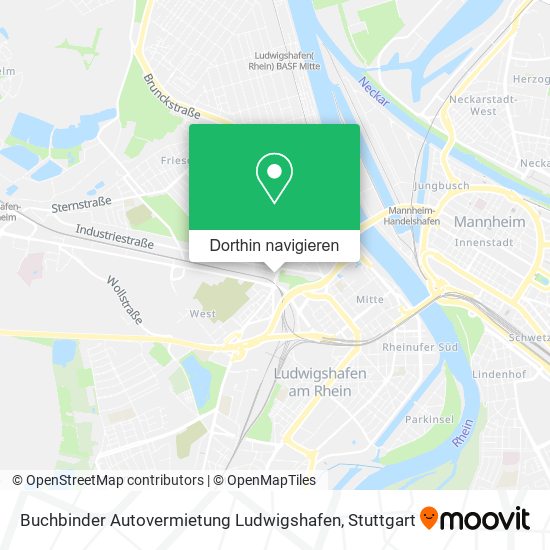 Buchbinder Autovermietung Ludwigshafen Karte