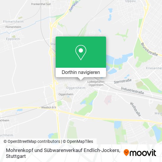 Mohrenkopf und Sübwarenverkauf Endlich-Jockers Karte