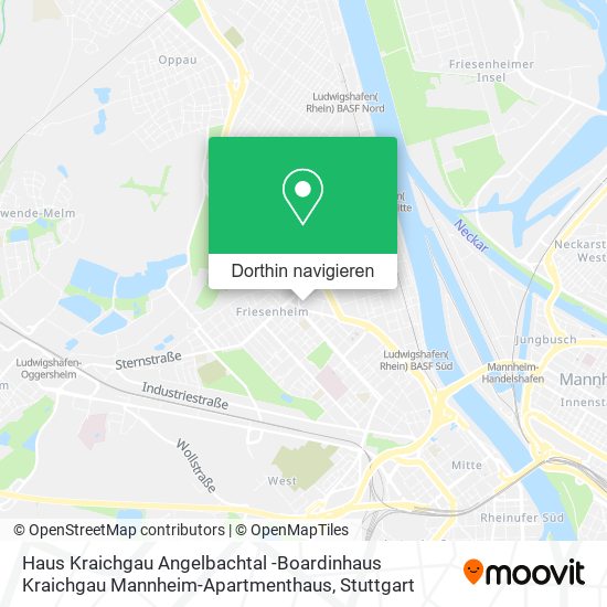 Haus Kraichgau Angelbachtal -Boardinhaus Kraichgau Mannheim-Apartmenthaus Karte