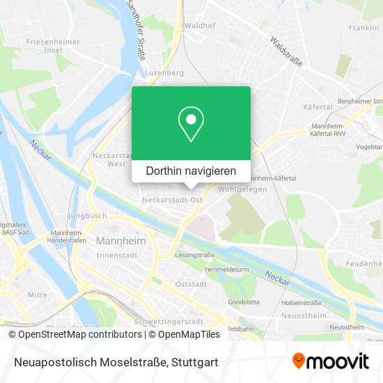 Neuapostolisch Moselstraße Karte