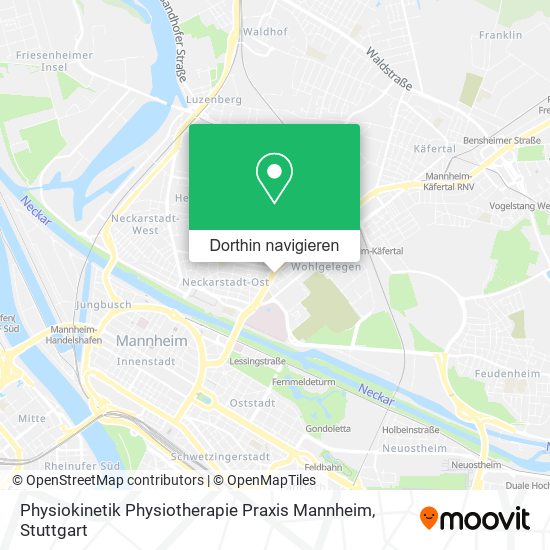 Physiokinetik Physiotherapie Praxis Mannheim Karte