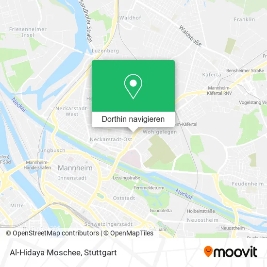 Al-Hidaya Moschee Karte