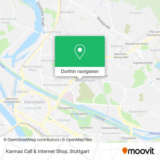 Karmas Call & Internet Shop Karte