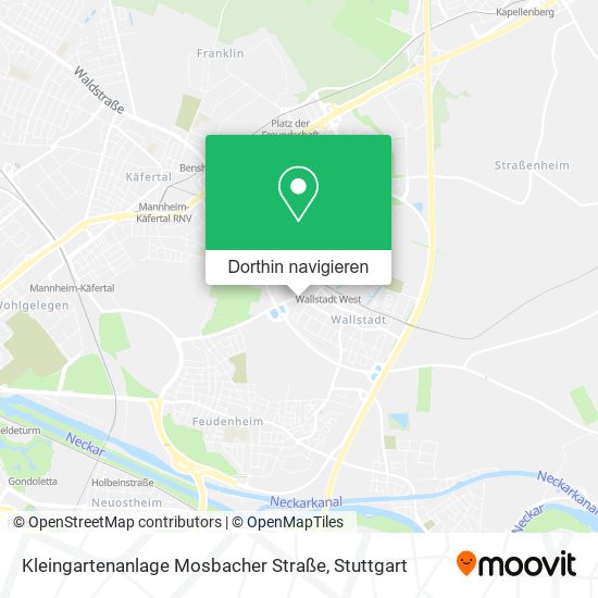 Kleingartenanlage Mosbacher Straße Karte