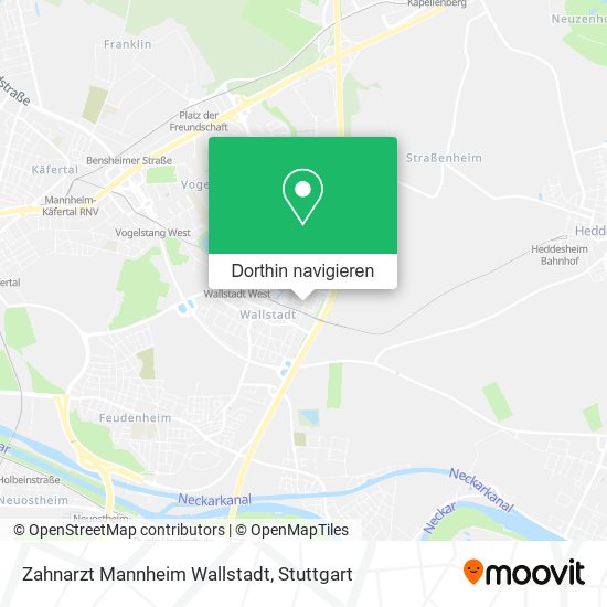 Zahnarzt Mannheim Wallstadt Karte