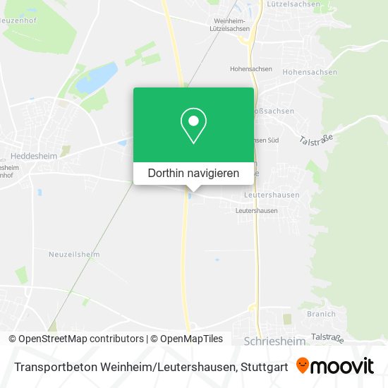 Transportbeton Weinheim / Leutershausen Karte