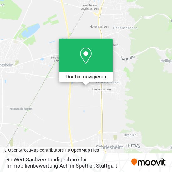 Rn Wert Sachverständigenbüro für Immobilienbewertung Achim Spether Karte