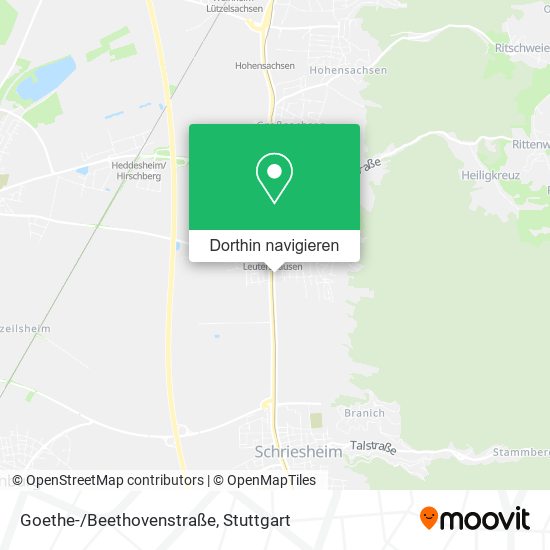 Goethe-/Beethovenstraße Karte