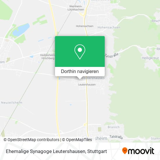 Ehemalige Synagoge Leutershausen Karte