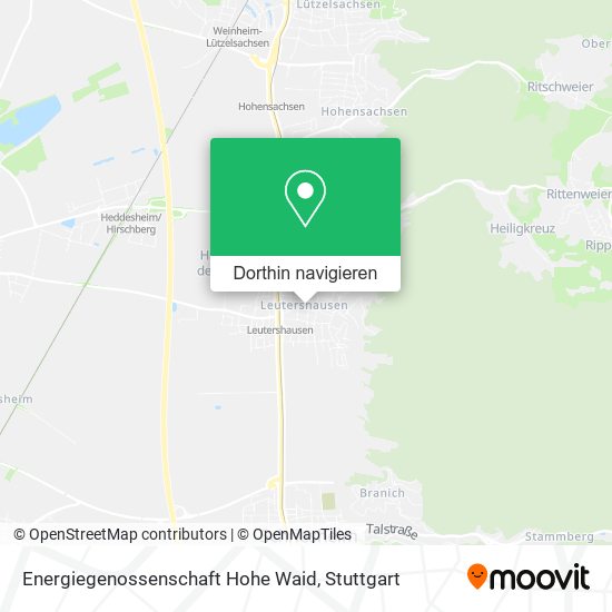 Energiegenossenschaft Hohe Waid Karte