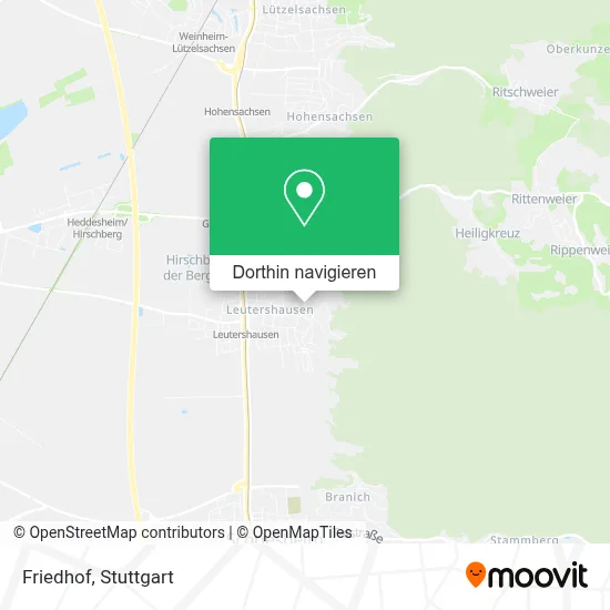 Friedhof Karte