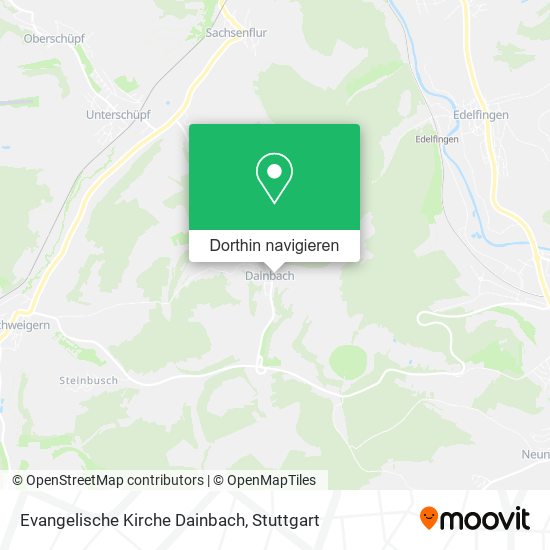 Evangelische Kirche Dainbach Karte