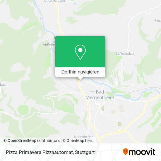 Pizza Primavera Pizzaautomat Karte