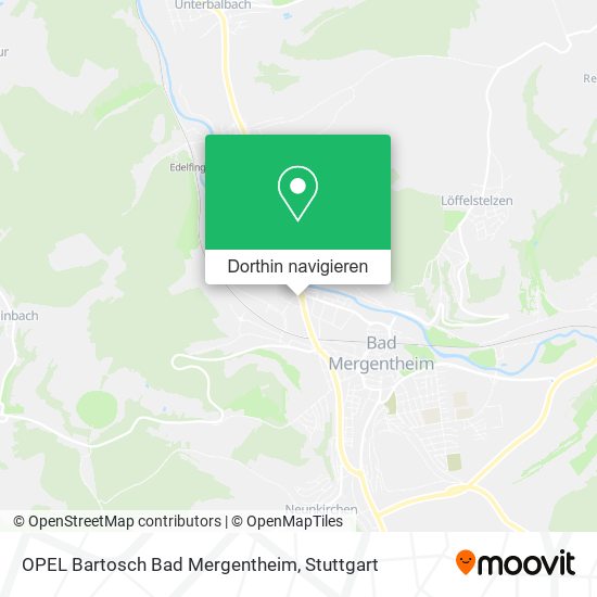 OPEL Bartosch Bad Mergentheim Karte
