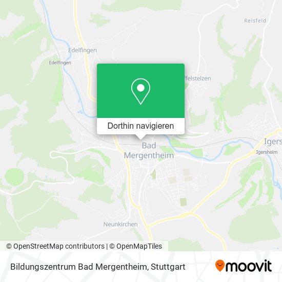 Bildungszentrum Bad Mergentheim Karte