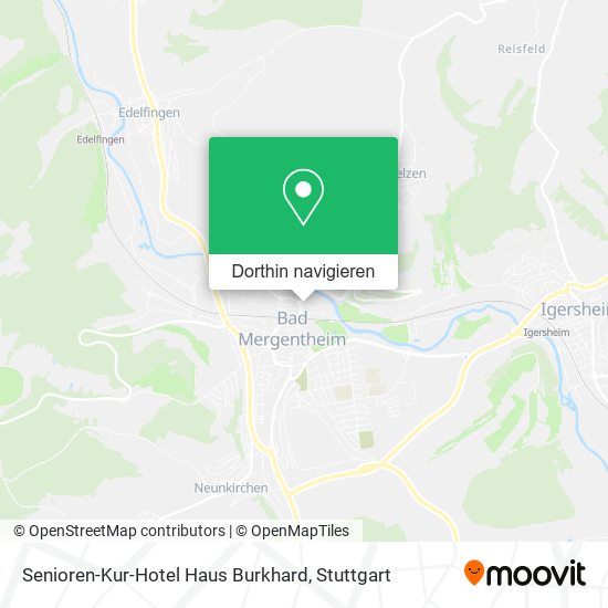 Senioren-Kur-Hotel Haus Burkhard Karte