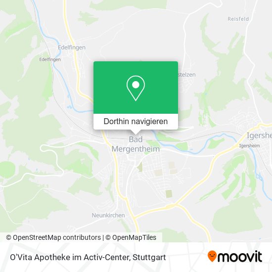 O'Vita Apotheke im Activ-Center Karte