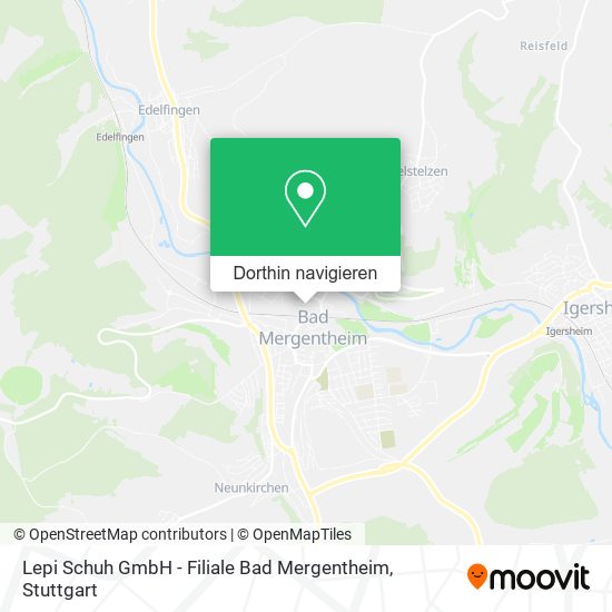 Lepi Schuh GmbH - Filiale Bad Mergentheim Karte