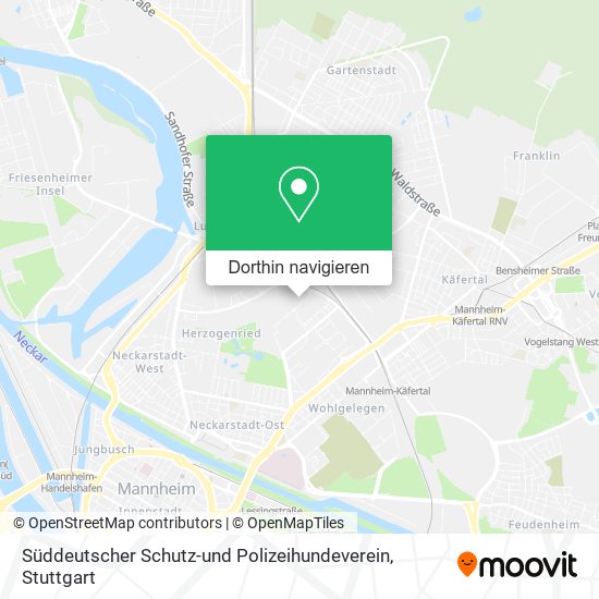 Süddeutscher Schutz-und Polizeihundeverein Karte