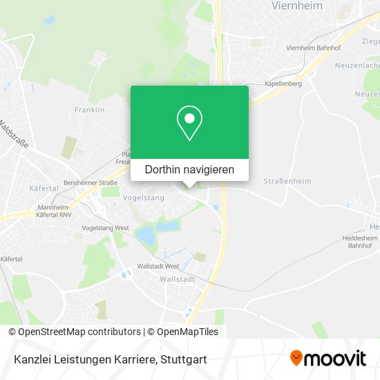 Kanzlei Leistungen Karriere Karte