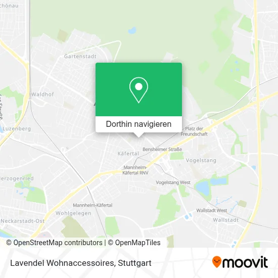 Lavendel Wohnaccessoires Karte