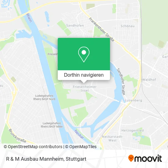 R & M Ausbau Mannheim Karte