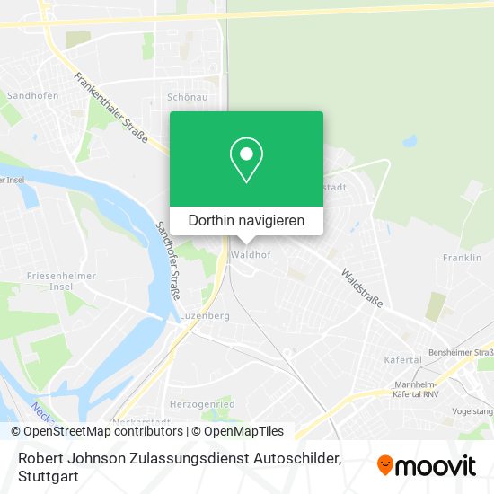 Robert Johnson Zulassungsdienst Autoschilder Karte