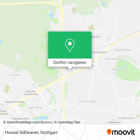 Hussel Süßwaren Karte