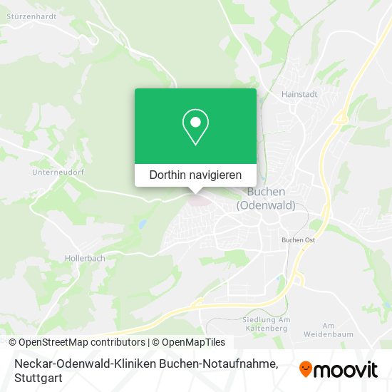 Neckar-Odenwald-Kliniken Buchen-Notaufnahme Karte