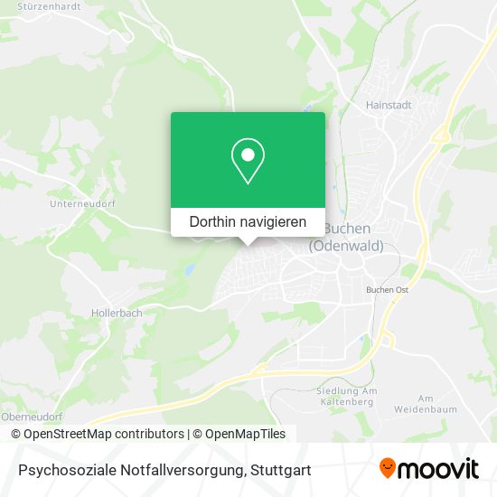 Psychosoziale Notfallversorgung Karte