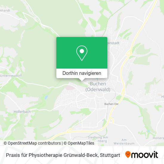 Praxis für Physiotherapie Grünwald-Beck Karte