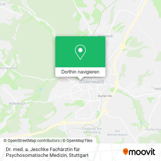 Dr. med. a. Jeschke Fachärztin für Psychosomatische Medizin Karte