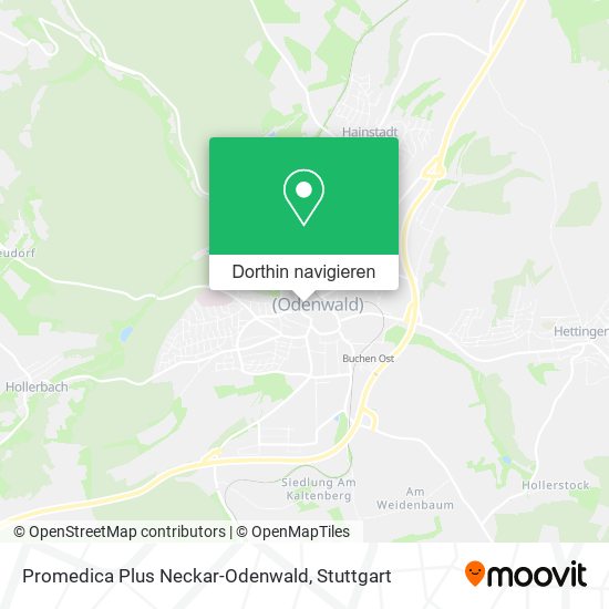 Promedica Plus Neckar-Odenwald Karte