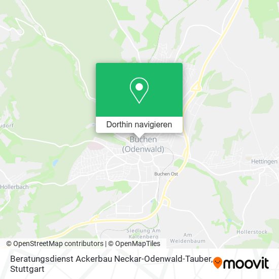 Beratungsdienst Ackerbau Neckar-Odenwald-Tauber Karte
