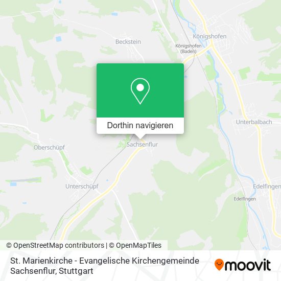 St. Marienkirche - Evangelische Kirchengemeinde Sachsenflur Karte