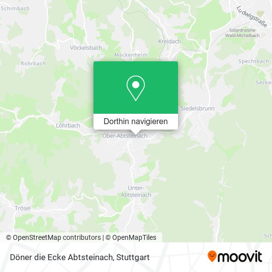 Döner die Ecke Abtsteinach Karte